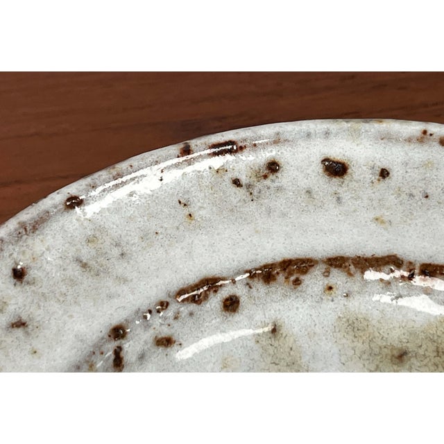 Mid-Century Modern Danish Studio Pottery Bowl or Wall Plate from Jim & Henny Waldorff, Svaneke, Bornholm, 1960s For Sale - Image 13 of 17