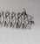 Silver Vintage 1973 Signed Monet Rhodium Plated Openwork Link Primavera Bracelet For Sale - Image 8 of 8