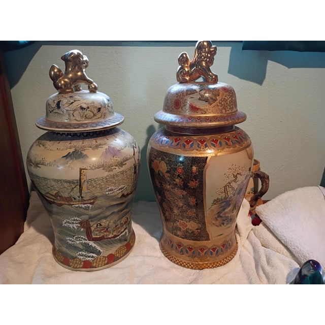 25 "Antique Asian Ginger Pots For Sale