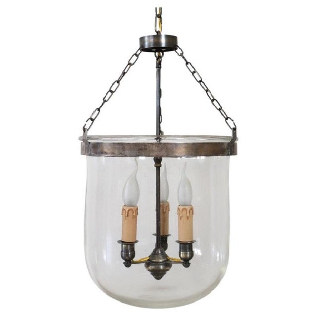 Early 20th Century Lantern in Iron and Blown Glass For Sale - Image 14 of 14