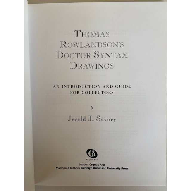 Thomas Rowlandson's Doctor Syntax Drawings an Intro. 1st Edition Hardback in Dustcover by Jerold J Savory For Sale In Charleston - Image 6 of 12