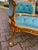Wood 1970 French Louis XVI Gold Beech Velvet Settee - 1 Pc For Sale - Image 7 of 15