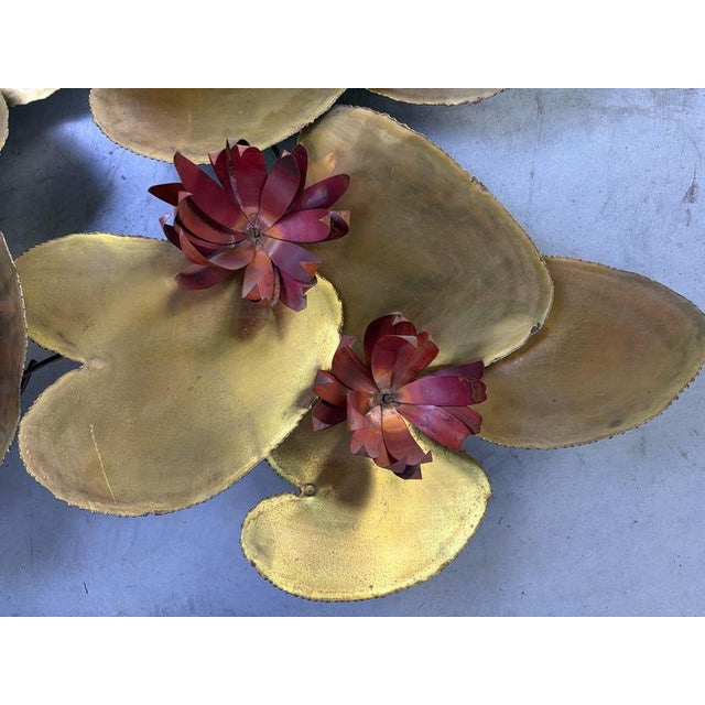 Floral Wall Sculpture by Daniel Dhaeseleer, 1970s For Sale - Image 4 of 10