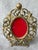 Metal Ornate Rocco Style Brass Picture Frame For Sale - Image 7 of 18