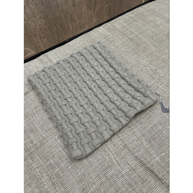 Textile Rh Restoration Hardware Loa Merino Wool Chunky Stripe Pillow Cover For Sale - Image 7 of 11