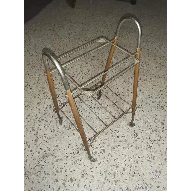Italian TV and Magazine Rack Trolley, 1960s For Sale - Image 5 of 6