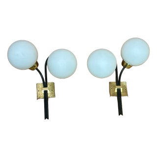 Wall Lights from Maison Lunel, France, 1950, Set of 2 For Sale