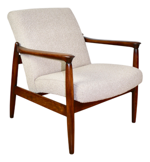 Beige Boucle GFM-64 Armchair from Edmund Homa, 1970s
