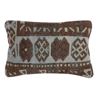 13"x20" Handknotted Turkish Cushion Cover. Throw Pillow. Vintage Toss Pillow For Sale