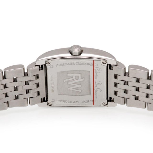 Late 20th Century Raymond Weil Don Giovanni Diamond Steel Ladies Quartz Watch 5976 For Sale - Image 5 of 5
