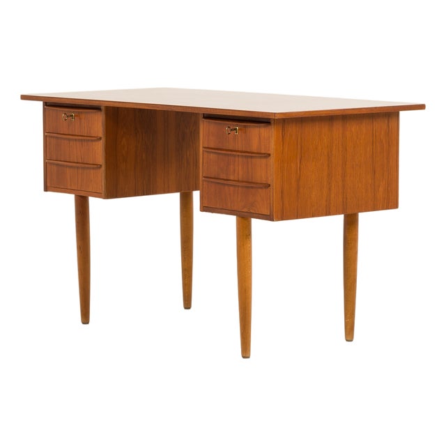 Small Mid-Century Danish Teak Desk, 1960s For Sale