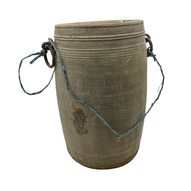 These vintage wood pots from India are truly special and when one considers they were carved from a single piece of wood...