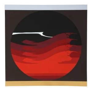Gate Series Red, 1980, Silkscreen by Thomas W. Benton