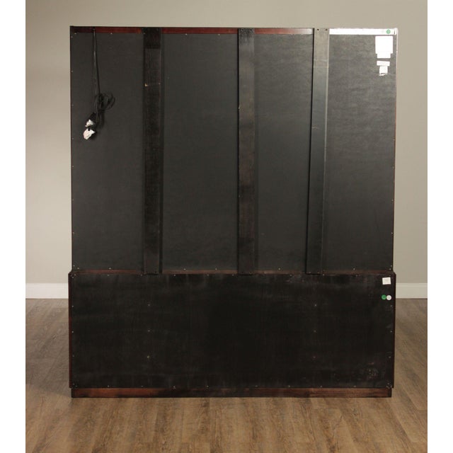 Thomasville Contemporary Style Glass Display China Cabinet For Sale - Image 16 of 18