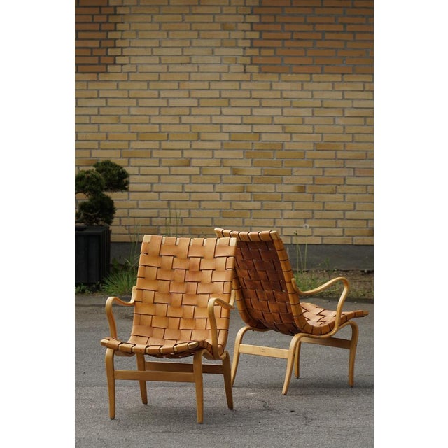 Mid-Century Modern Swedish Model Eva Chairs by Bruno Mathsson, 1960s, Set of 2 For Sale - Image 3 of 18