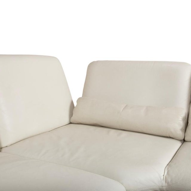 Leather Corner Sofa in Cream Beige with Manual Function by Willi Schillig For Sale - Image 11 of 18