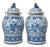 Extra Large Phoenix Birds Chinoiserie Pottery Ginger / Temple Jars - a Pair For Sale