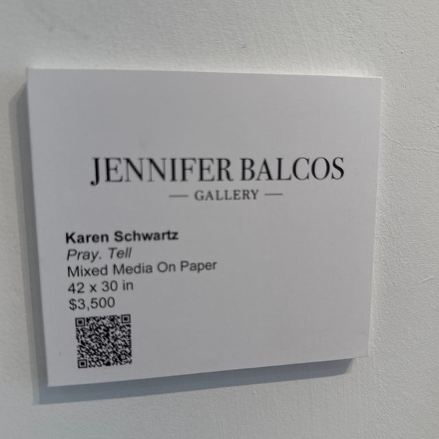 Pray Tell, Original Painting by Karen Schwartz For Sale - Image 10 of 12