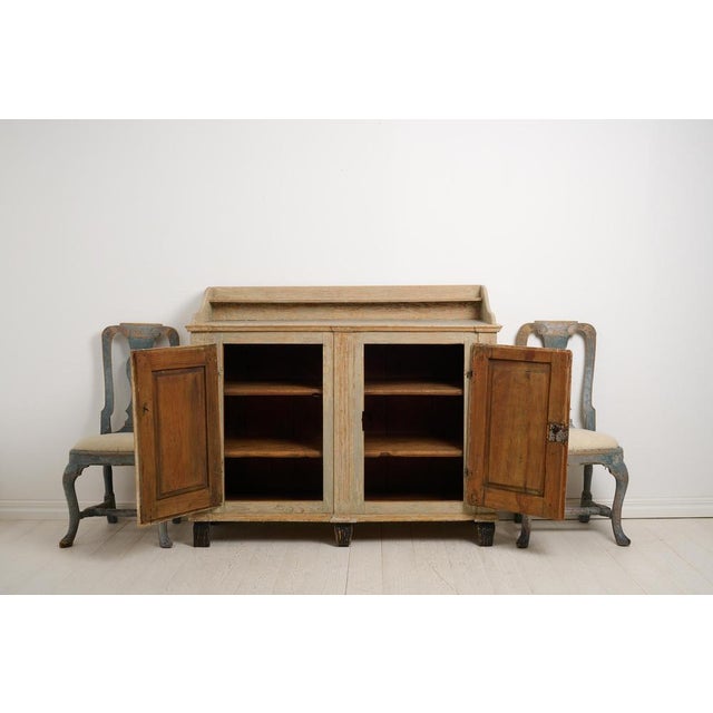 Gustavian (Swedish) Antique Gustavian Sideboard in Pine, Northern Sweden For Sale - Image 3 of 14
