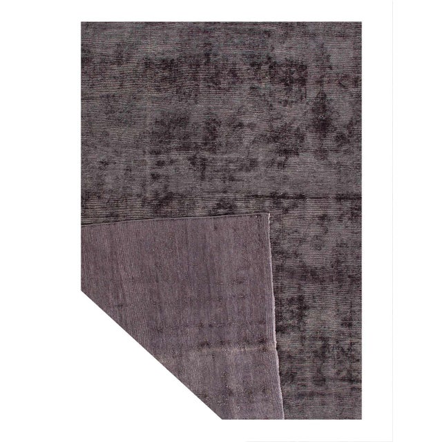 Contemporary Pasargad DC Modern Brown Hand Knotted Vintage Rug For Sale - Image 3 of 3