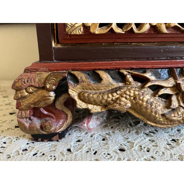 Late 19th Century Antique Chinese Gilded Jewelry Box For Sale - Image 5 of 17