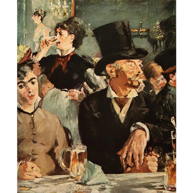 1953 After Edouard Manet "At the Cafe" First Edition Full-Color Print For Sale