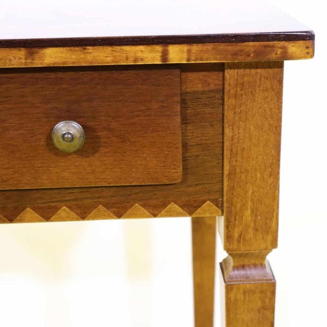 2000 - 2009 Louis XVI Inlaid Vanity with Mirror and Drawers For Sale - Image 5 of 15