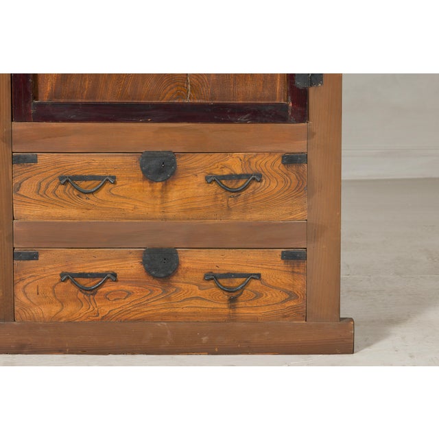 Meiji-era Mizuya Dansu, Circa 1900 – Japanese Kitchen Cabinet For Sale - Image 11 of 12