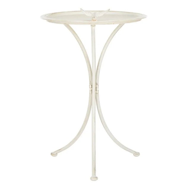 Kensi Bird Bath - Pearl White For Sale - Image 10 of 10