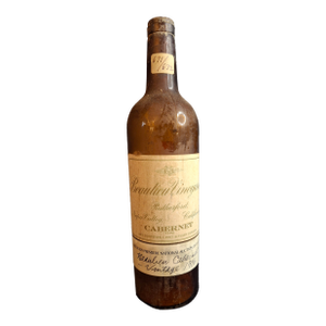 Rare 1916 Beaulieu Vineyard Cabernet Empty Wine Bottle Heublein Auction 1914 Tax Stamp