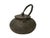 Metal Vintage Rustic Mixed Iron Relief Cranes Motif Teapot Shape Display Art For Sale - Image 7 of 11