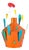 Raw & Rainbow Dalla Terra Sculpture in Powder-Coated Aluminum by Altreforme For Sale