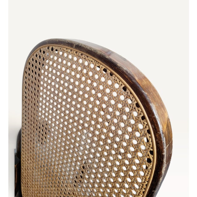 Antique Bentwood Beech and Cane Rocking Chair in the style of Thonet, 1890 For Sale - Image 14 of 18