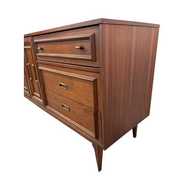 Mid-Century Modern 3-Piece Walnut Bedroom Set For Sale - Image 11 of 14