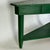 Green Mid 20th Century Primitive Hand Made Green Wooden Corner Table With One Drawer for Indoor or Enclosed Garden For Sale - Image 8 of 13