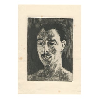 Raphaël Drouart, Self-Portrait, 1923, Etching For Sale