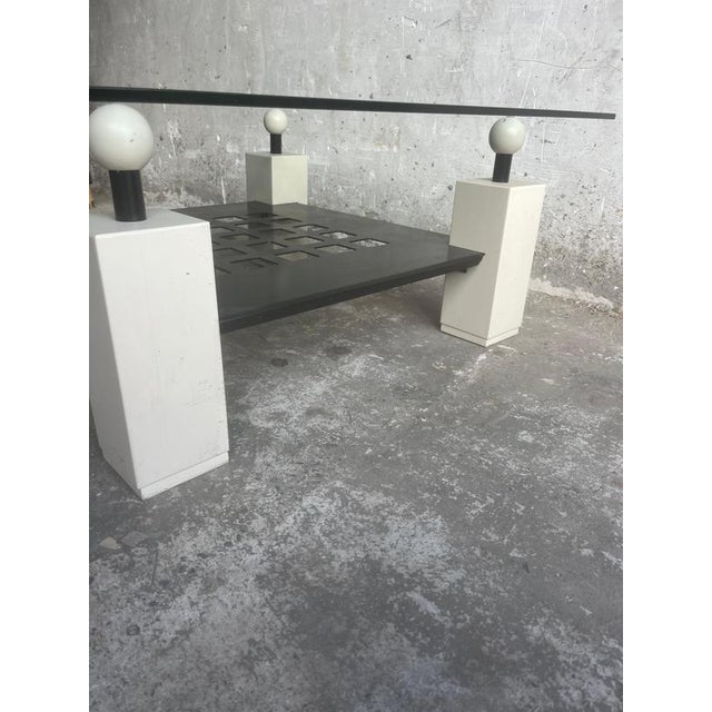 Glass Coffee Table, 1980s For Sale - Image 4 of 11