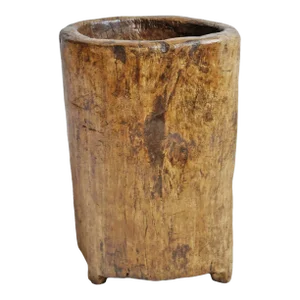 Vintage Naga Wood Trunk Pot