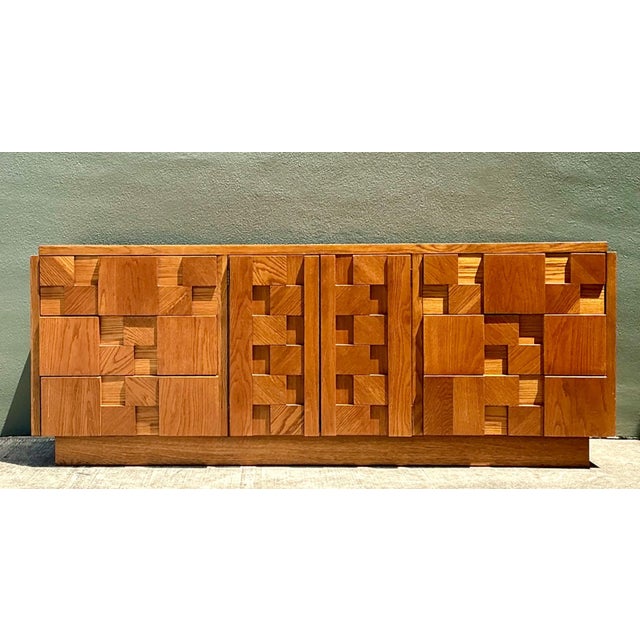 Vintage Lane Brutalist “Staccato” Mosaic Dresser For Sale - Image 14 of 15