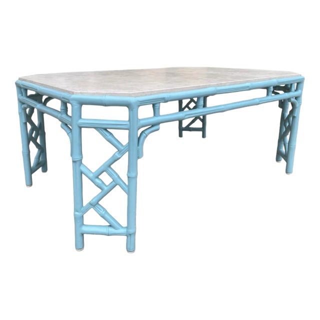 Bamboo-Style Cocktail Tables by Century Furniture, Set of 2 For Sale