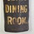 Mid 19th Century Rare to Market Civil War Era Metal Sign Advertising "Ladies and Gents Dinning Room" in Black & Gold For Sale - Image 5 of 11