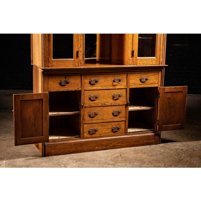 Early 20th Century Lighted Hutch Cabinet For Sale In Chicago - Image 6 of 10