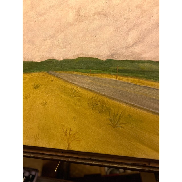 Folk Art Rensselaerville n.y - Mount Pisgah Oil Painting For Sale - Image 3 of 6