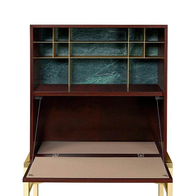 Contemporary Zuan Mahogany Tall Cabinet For Sale - Image 3 of 7