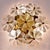 Glass and Brass Floral Wall Light from Ernst Palme, 1970s For Sale - Image 6 of 18
