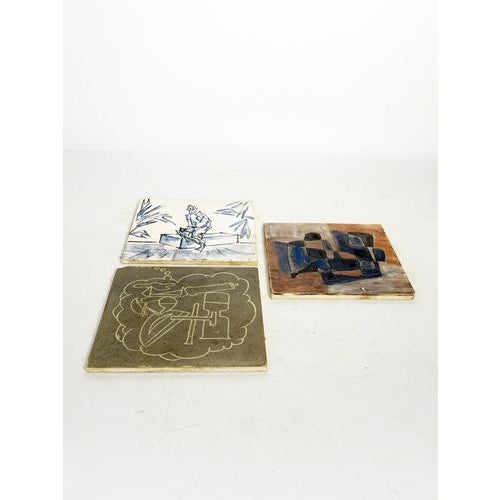 Ceramic Bottle Coasters, France, 1960, Set of 3 For Sale - Image 3 of 13