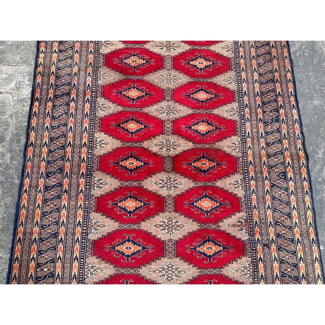 Hand Knotted Vintage Pakistani Tribal Rug For Sale - Image 4 of 8