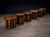 Set of Six Sculptural “Denúncia” Stools in Solid Reclaimed Wood, Brazil, 1970s For Sale - Image 11 of 14