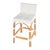 Serienna 24.5 in. Seat Height Rectangular Rattan Low Back Counter Stool, White For Sale - Image 9 of 9