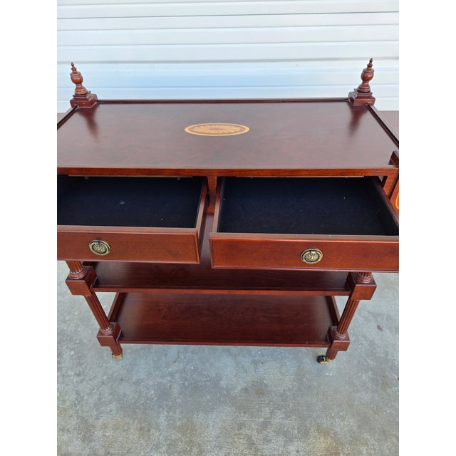 1980s Traditional Server Bar Cart | Chairish